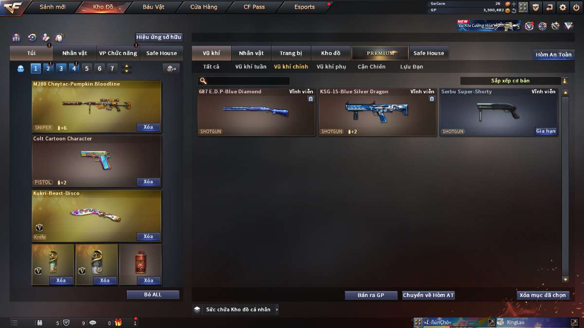 shop acc cf uy tin gia re