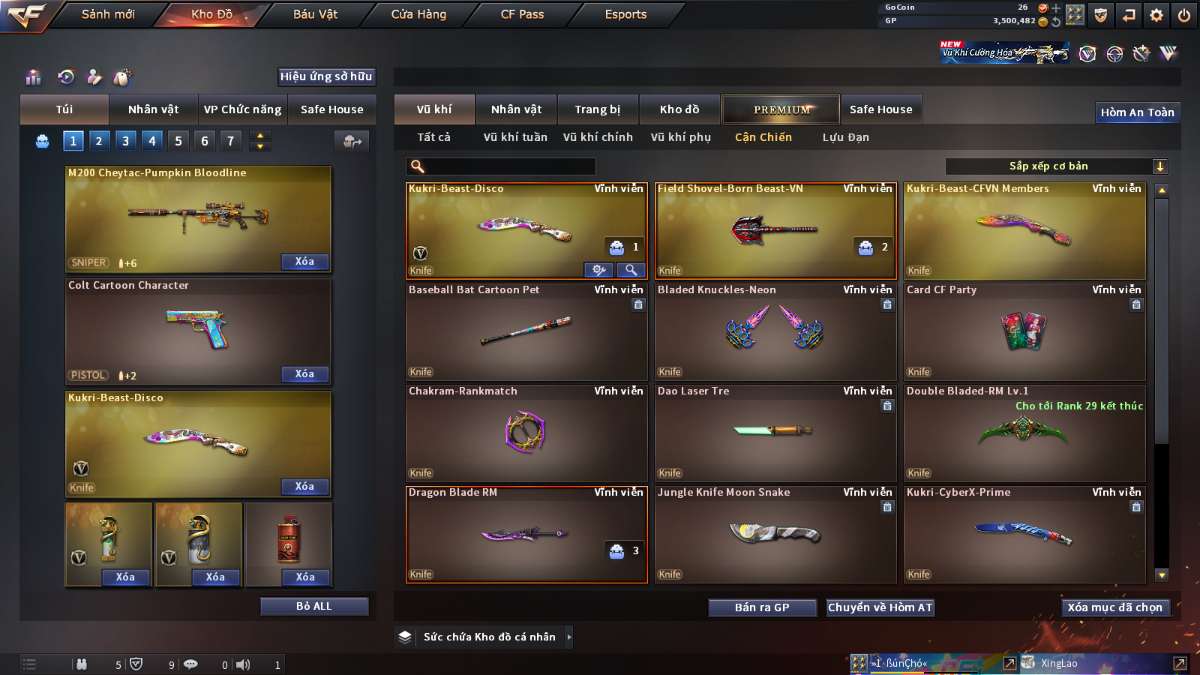 shop acc cf uy tin gia re