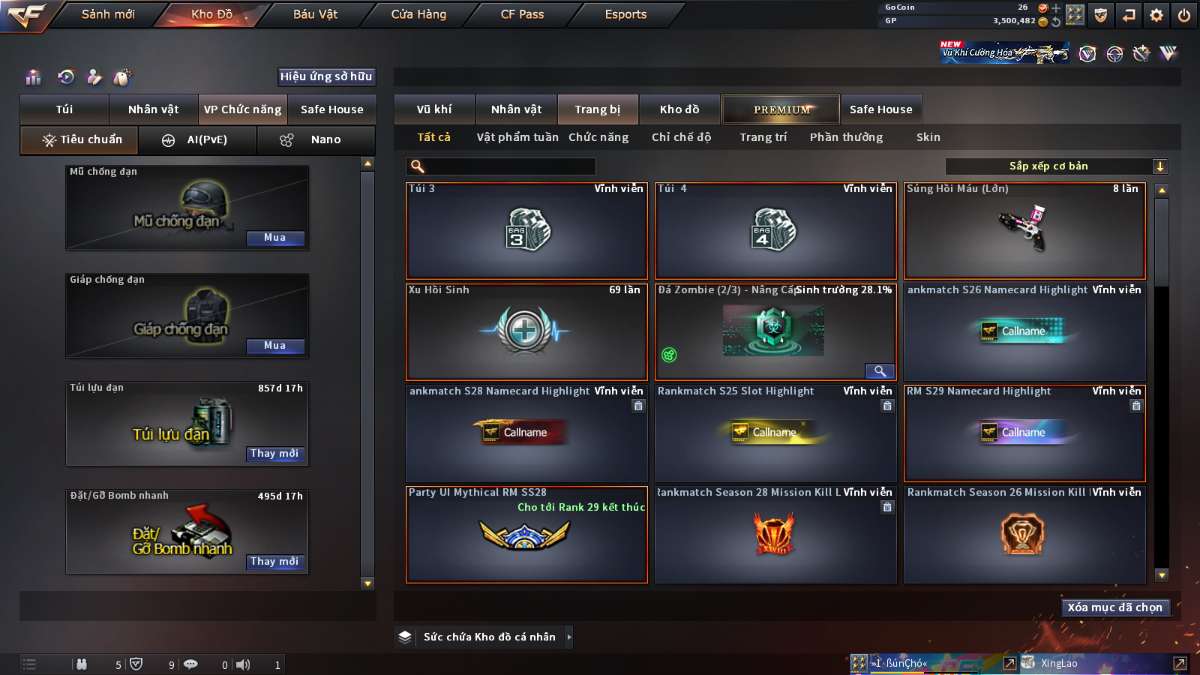 shop acc cf uy tin gia re