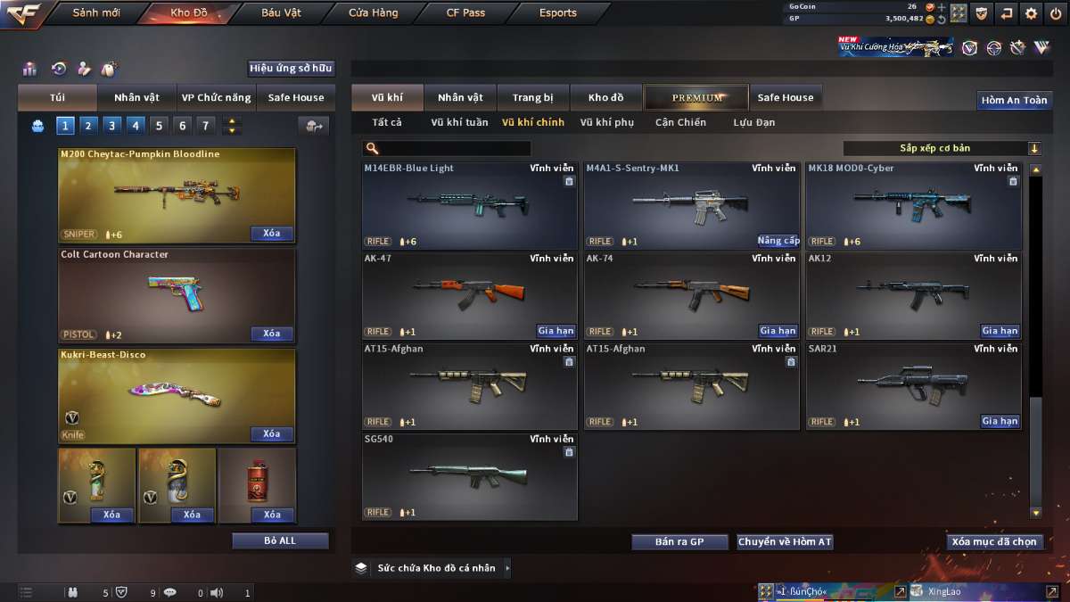 shop acc cf uy tin gia re