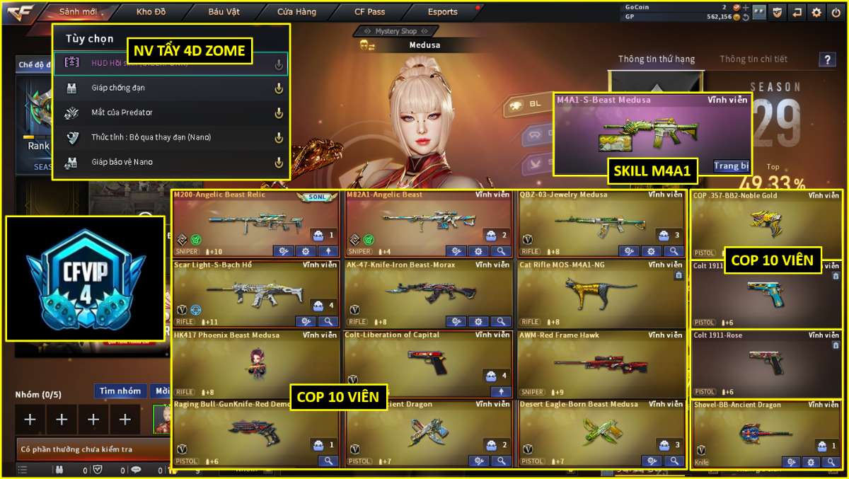 shop acc cf uy tin gia re