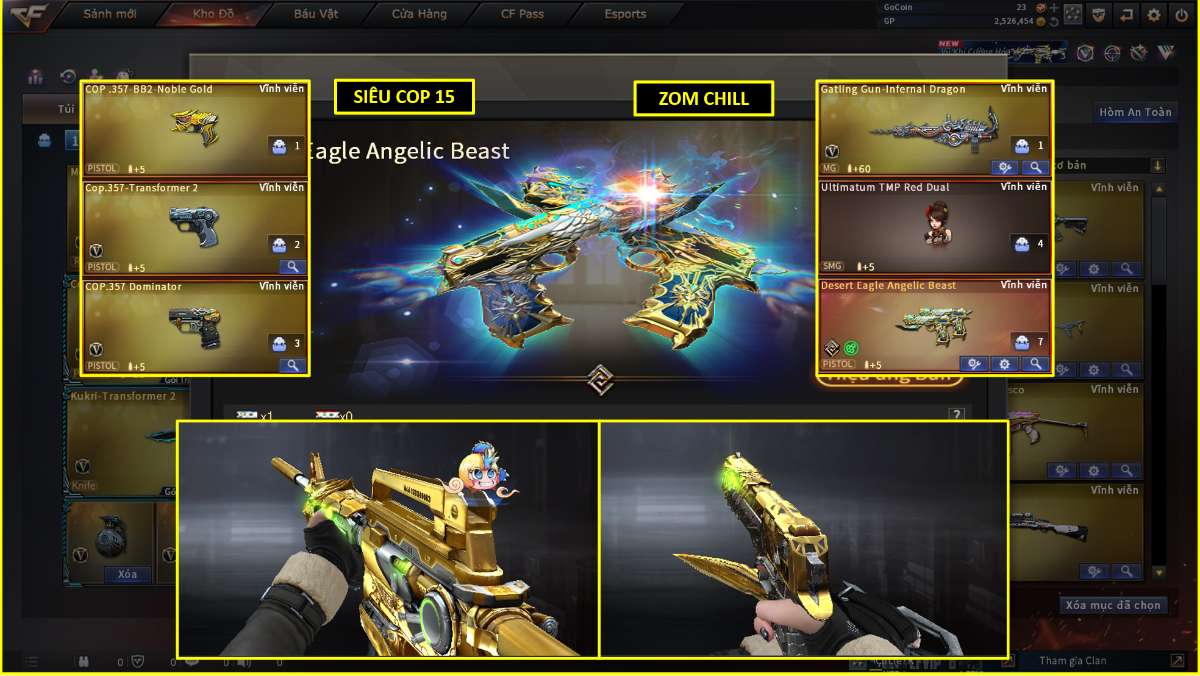 shop acc cf uy tin gia re