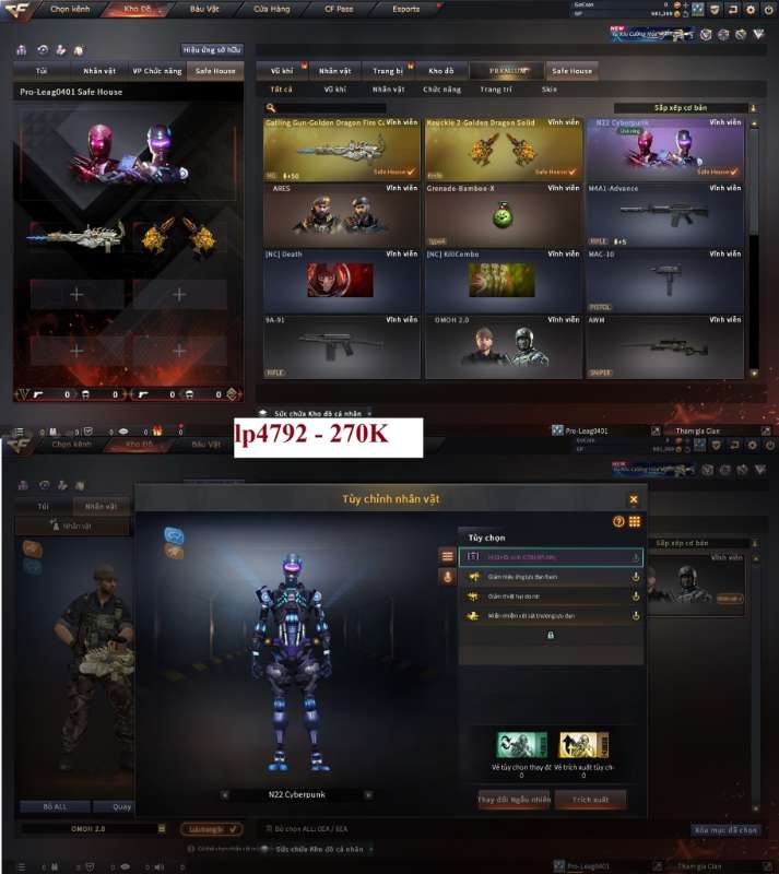 shop acc cf uy tin gia re