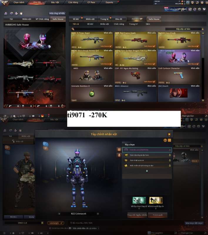 shop acc cf uy tin gia re