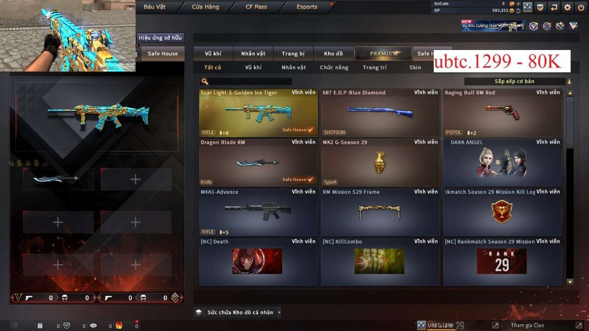 shop acc cf uy tin gia re