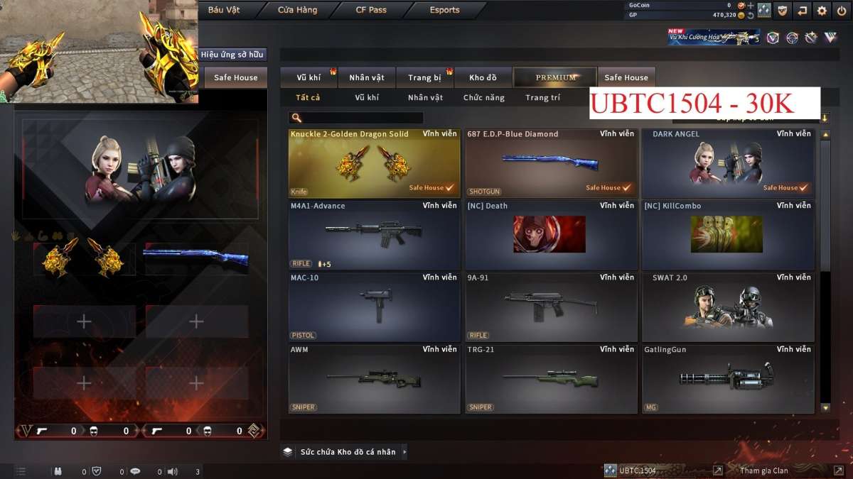 shop acc cf uy tin gia re