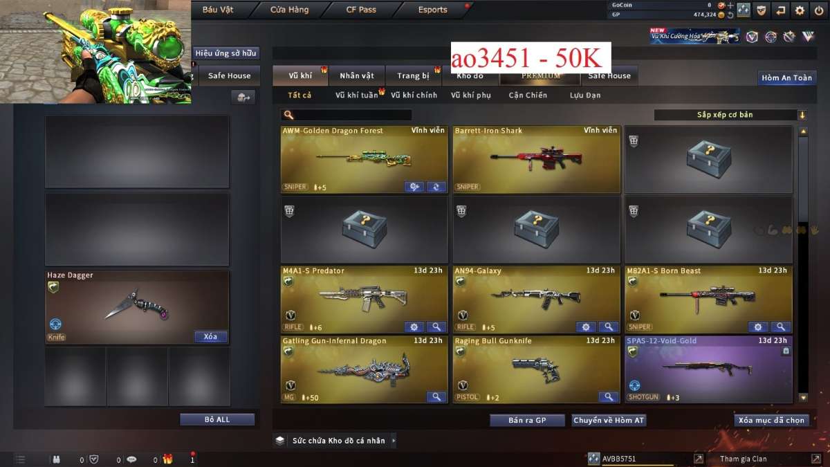 shop acc cf uy tin gia re