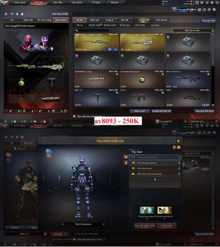 shop acc cf uy tin gia re