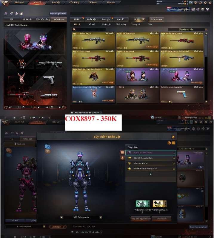 shop acc cf uy tin gia re