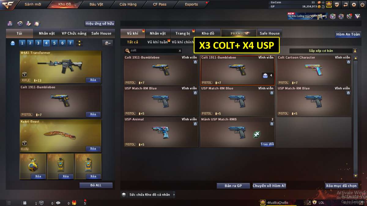 shop acc cf uy tin gia re