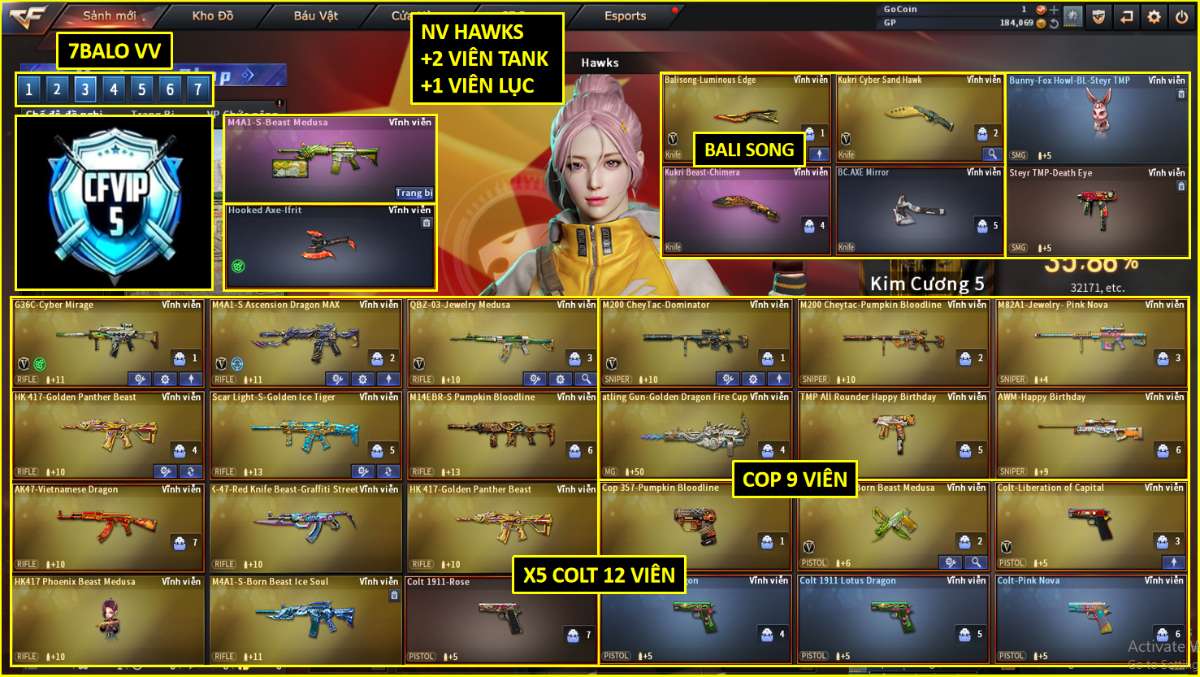 shop acc cf uy tin gia re