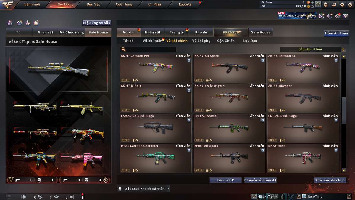 shop acc cf uy tin gia re