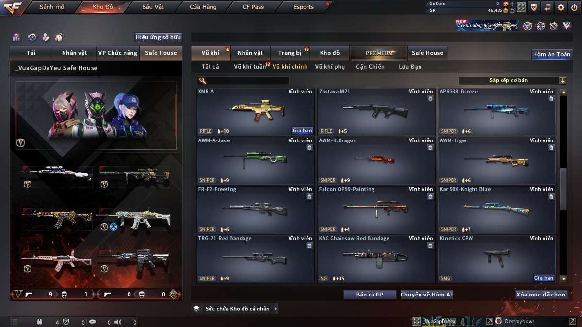 shop acc cf uy tin gia re