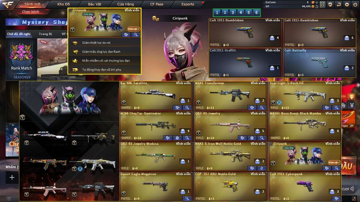 shop acc cf uy tin gia re