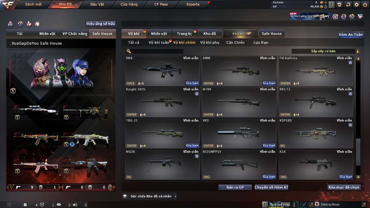 shop acc cf uy tin gia re