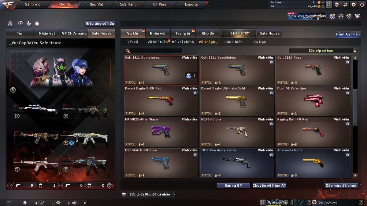 shop acc cf uy tin gia re