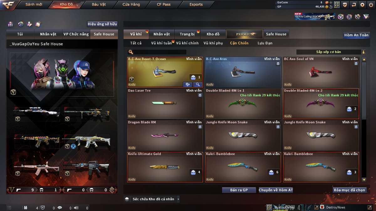 shop acc cf uy tin gia re