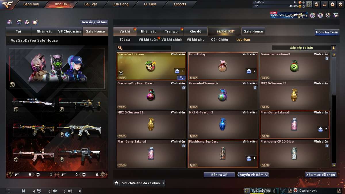 shop acc cf uy tin gia re