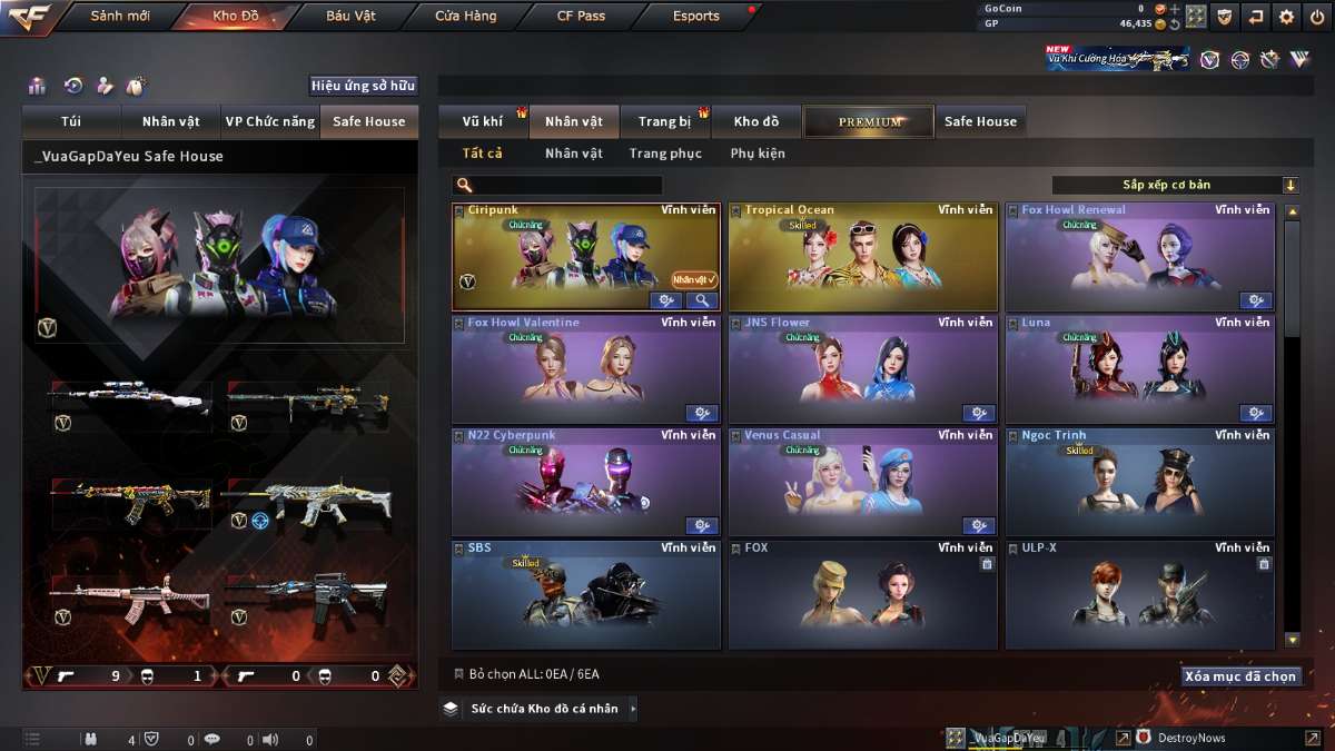 shop acc cf uy tin gia re