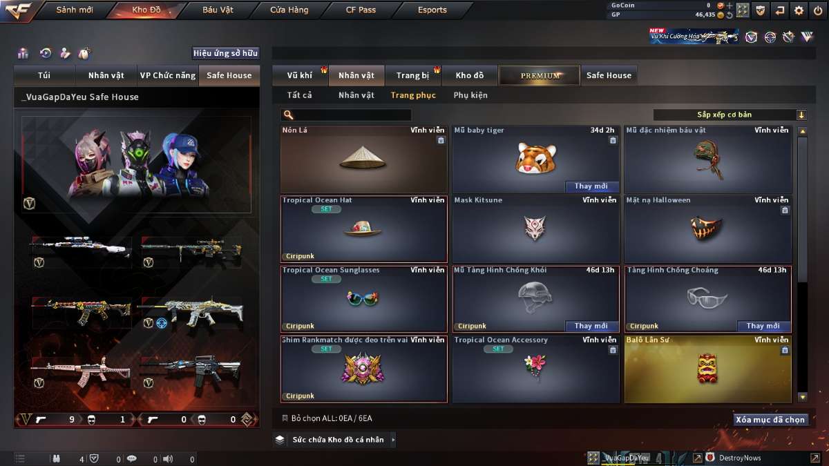 shop acc cf uy tin gia re