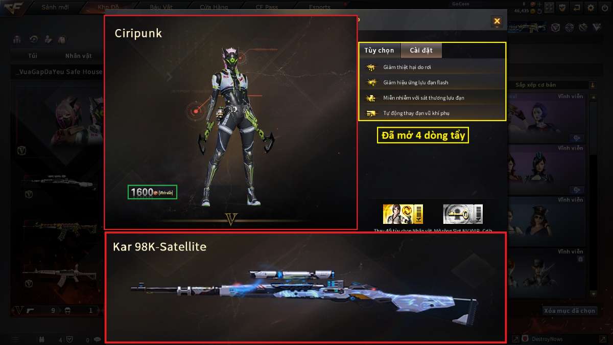 shop acc cf uy tin gia re