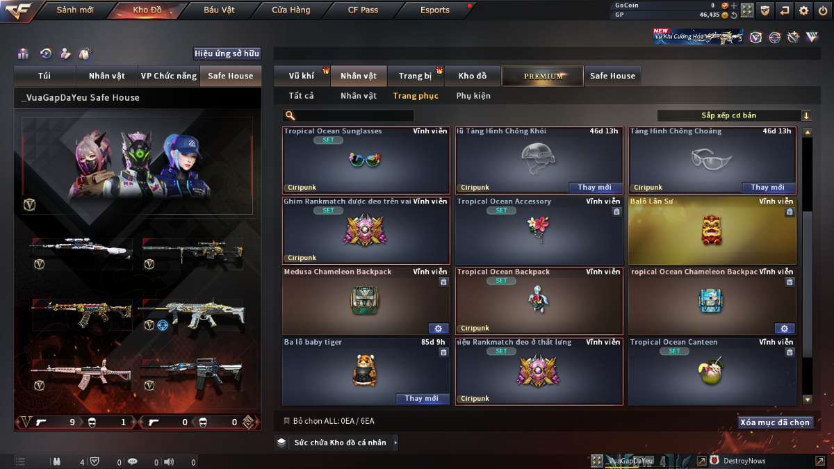 shop acc cf uy tin gia re