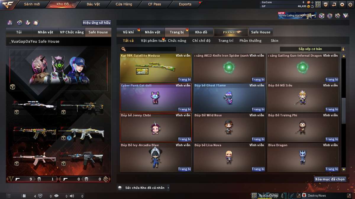 shop acc cf uy tin gia re