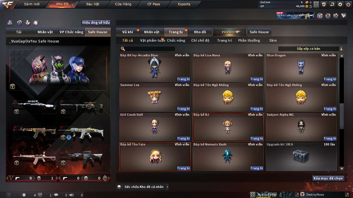 shop acc cf uy tin gia re