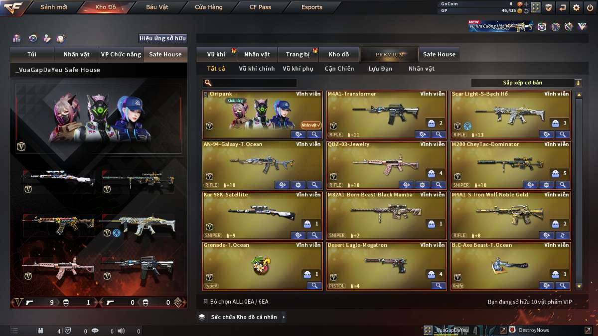 shop acc cf uy tin gia re