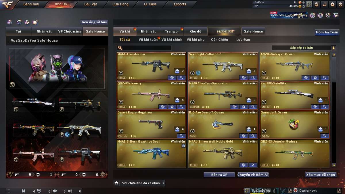 shop acc cf uy tin gia re