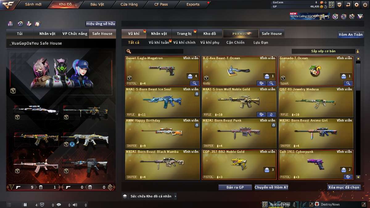 shop acc cf uy tin gia re