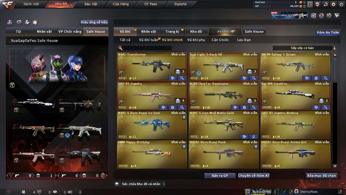 shop acc cf uy tin gia re