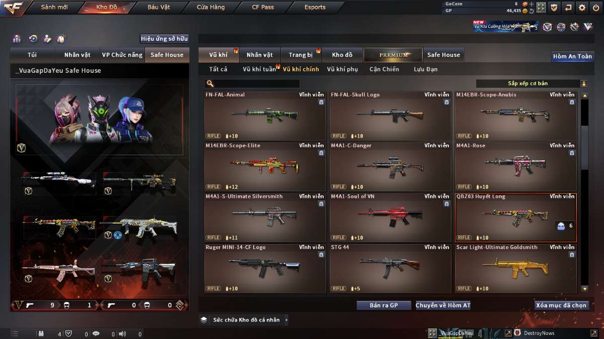 shop acc cf uy tin gia re