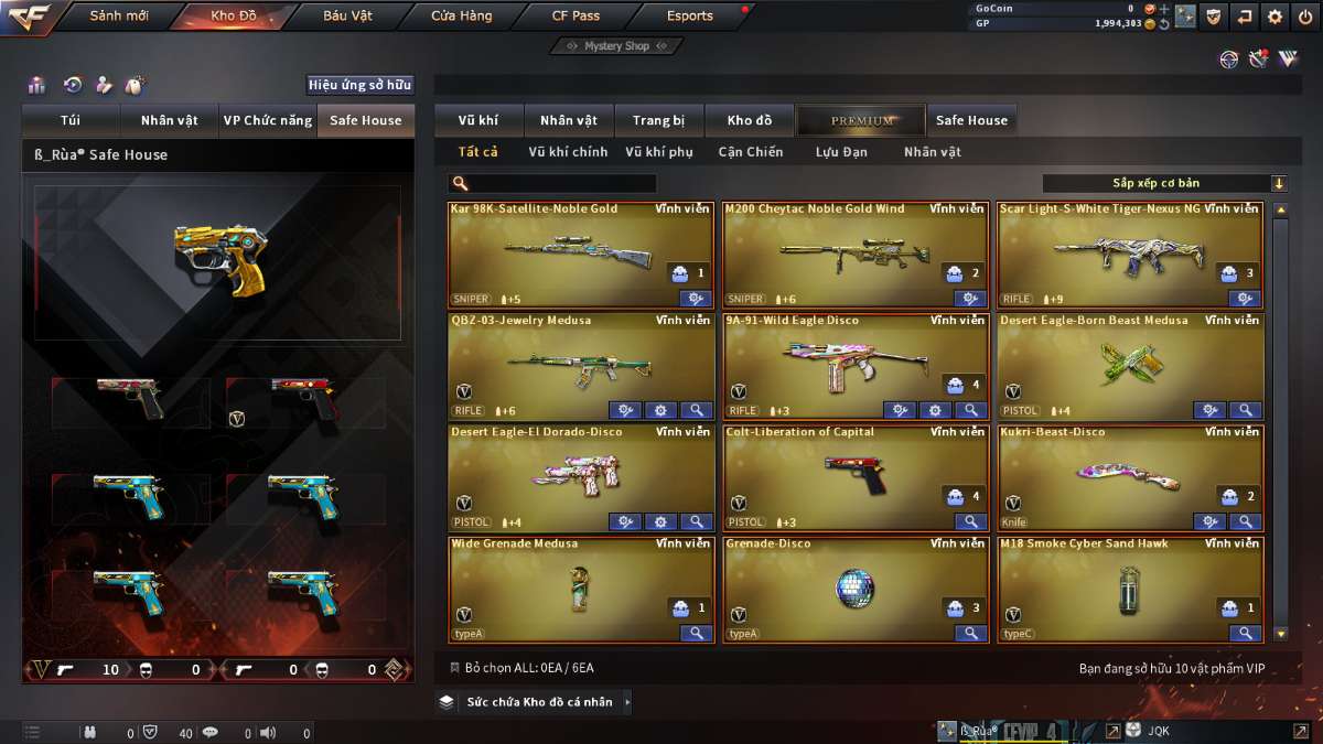 shop acc cf uy tin gia re