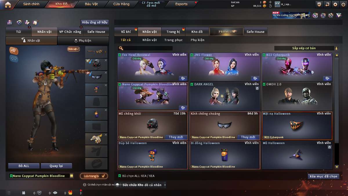 shop acc cf uy tin gia re