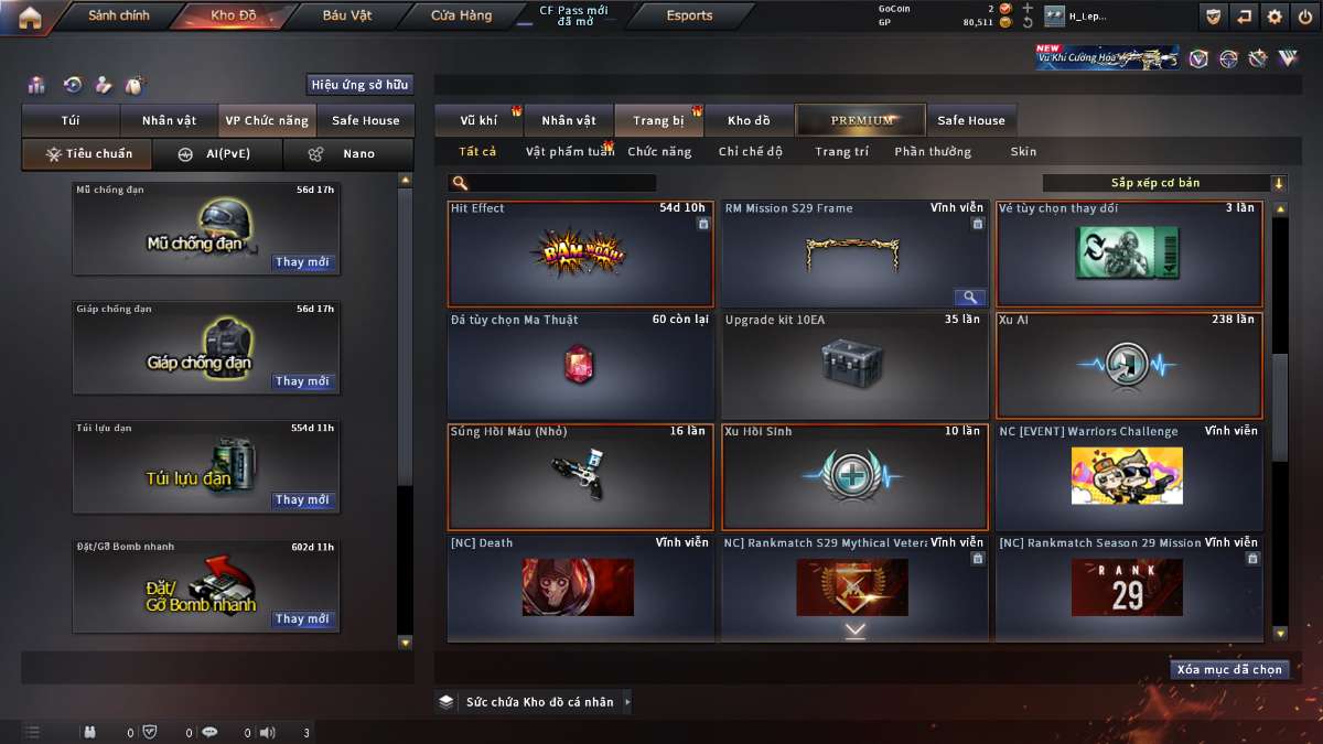 shop acc cf uy tin gia re