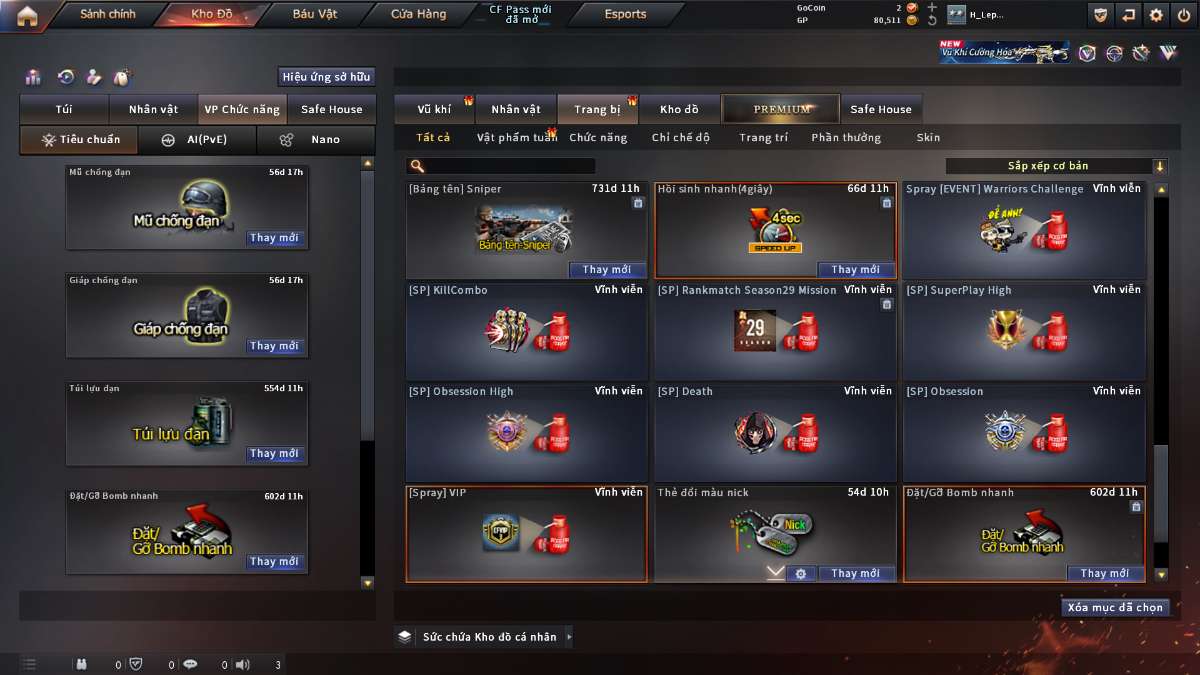 shop acc cf uy tin gia re