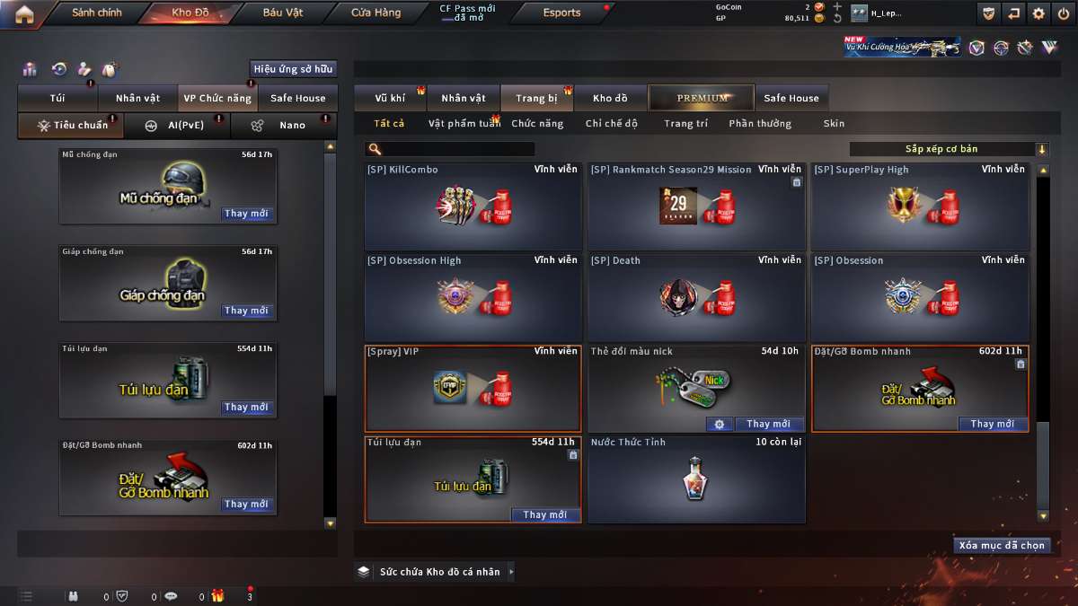 shop acc cf uy tin gia re