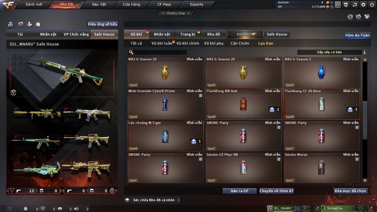 shop acc cf uy tin gia re