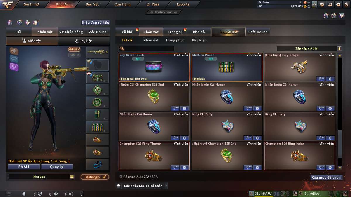 shop acc cf uy tin gia re