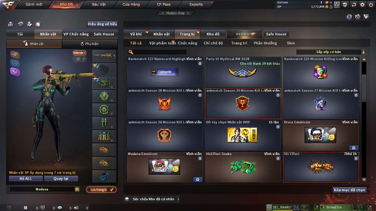 shop acc cf uy tin gia re