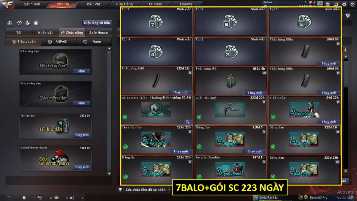 shop acc cf uy tin gia re