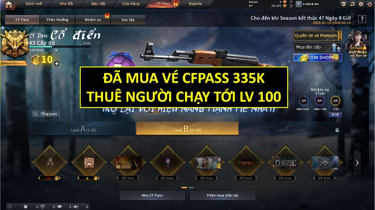 shop acc cf uy tin gia re