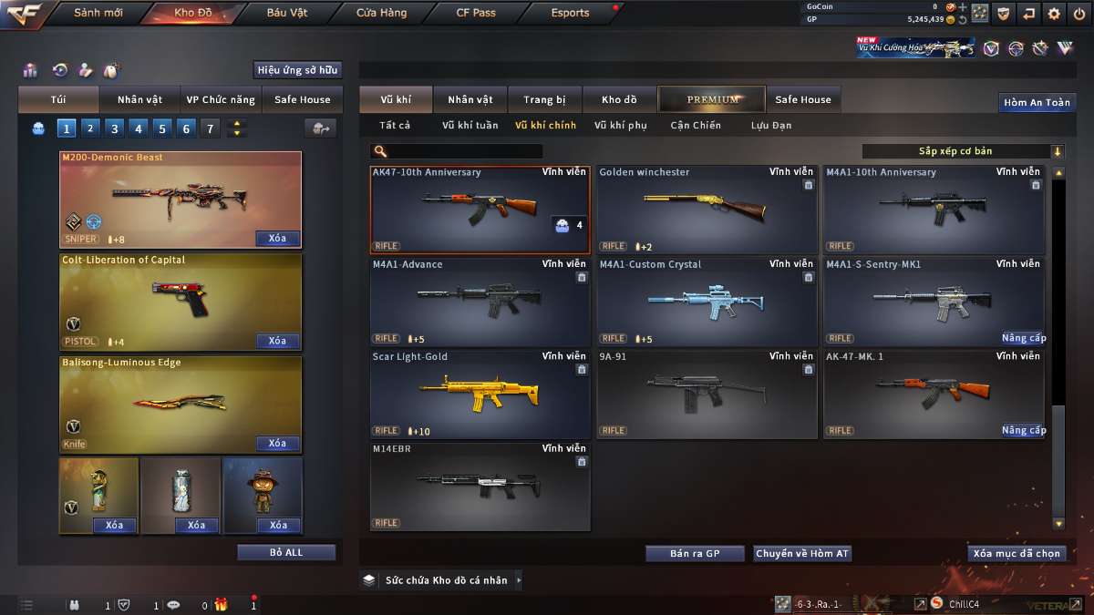 shop acc cf uy tin gia re