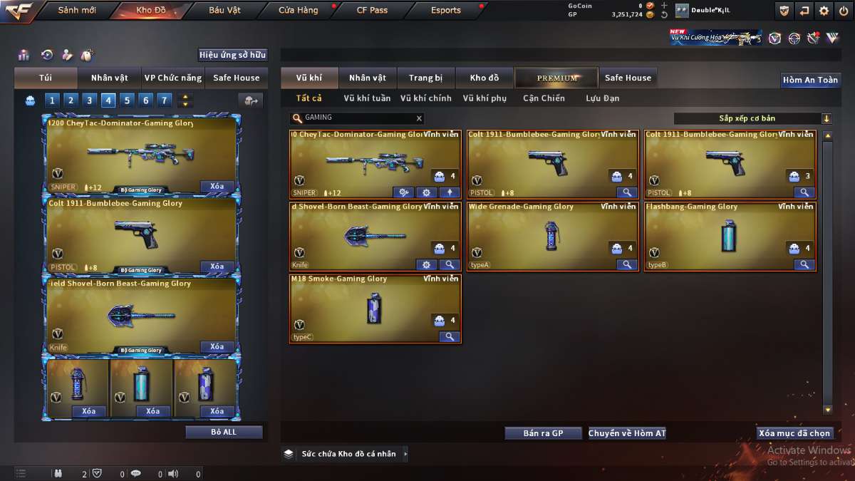 shop acc cf uy tin gia re