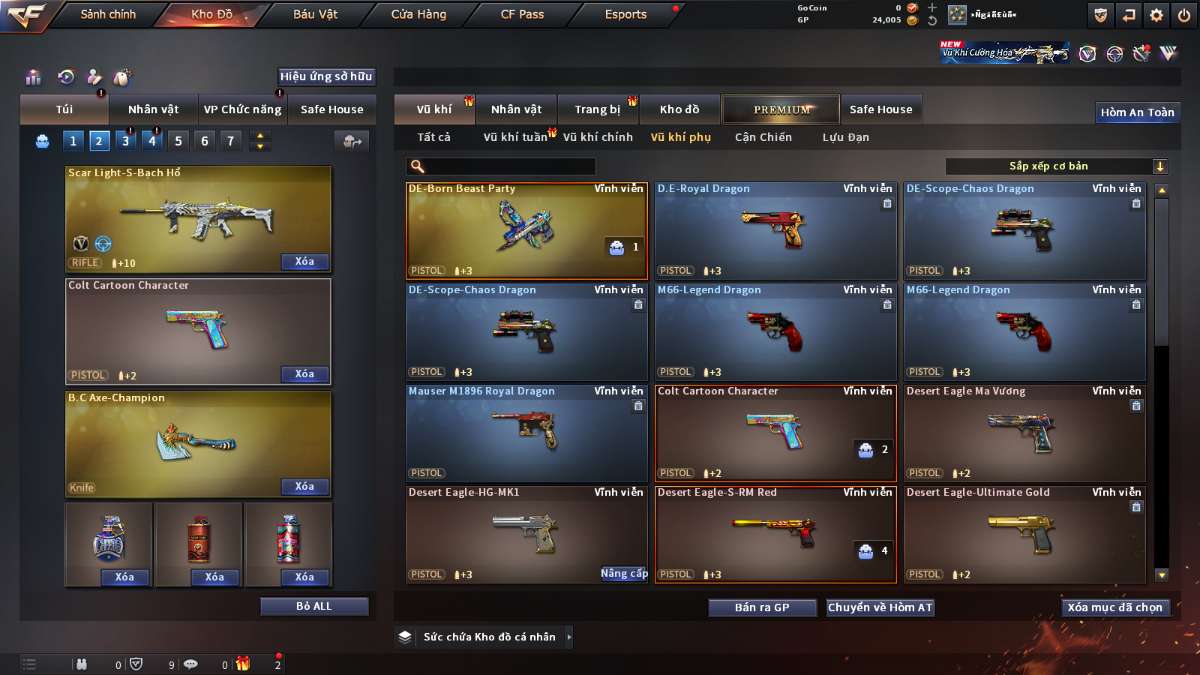 shop acc cf uy tin gia re