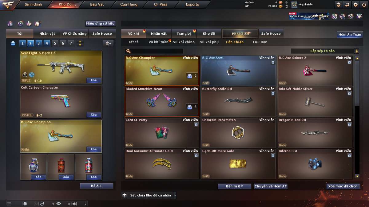 shop acc cf uy tin gia re