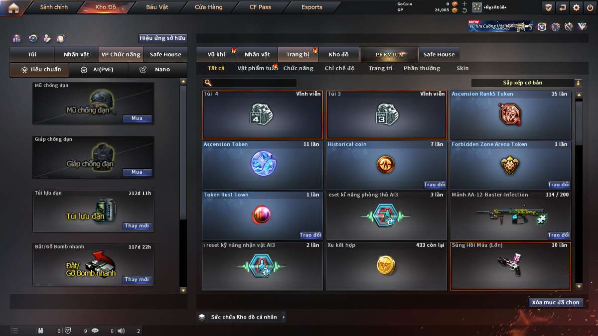 shop acc cf uy tin gia re