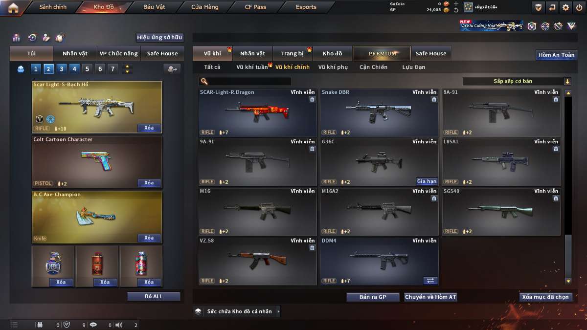 shop acc cf uy tin gia re