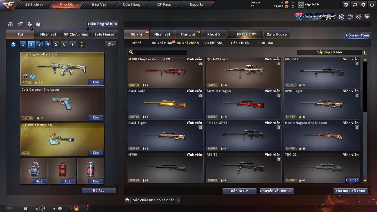 shop acc cf uy tin gia re